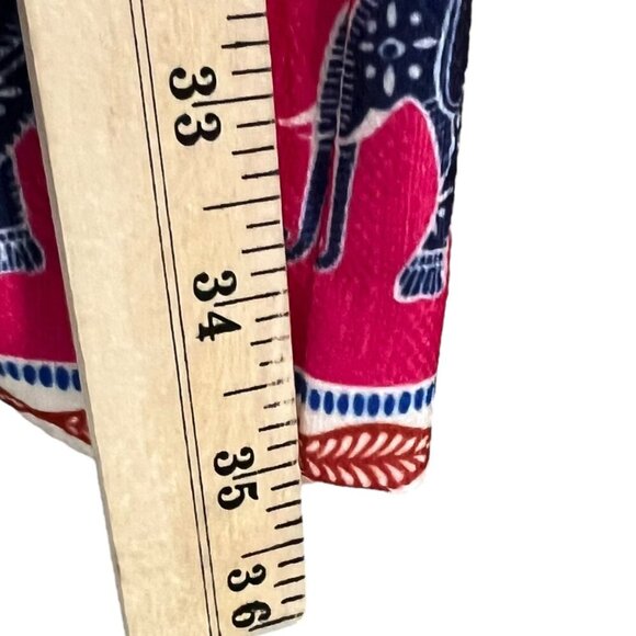 Eliza J Sleeveless Elephant Print Midi Shift Dress Size 4‎ - Picture 9 of 10